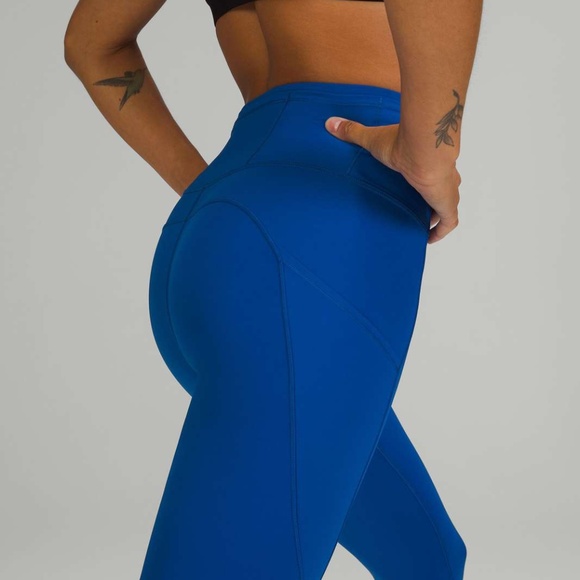 Lululemon Fast and Free High-Rise Tight 25" *Nulux Symphony Blue - Picture 3 of 7